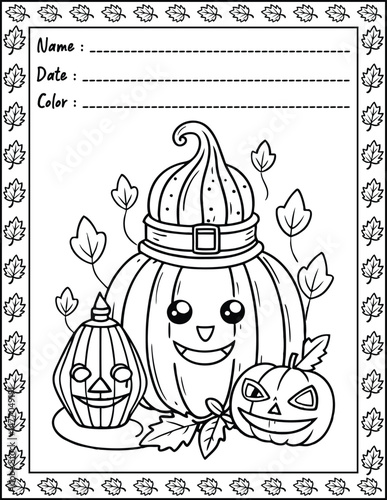 Cozy Halloween Christmas Coloring Pages For Kid and adult.  
High resolution (300 DPI), 
Ready to print on standard 8.5x11 inch paper With No Bleed, 
Black and White. 
Vector illustration AI, EPS, PNG