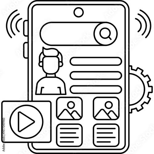 Live Chat and Customer Support Mobile Interface � Tech Vector Art