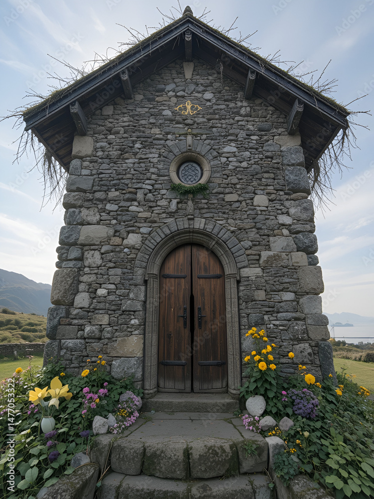 Fototapeta premium chapelle du berger en nouvelle zelande