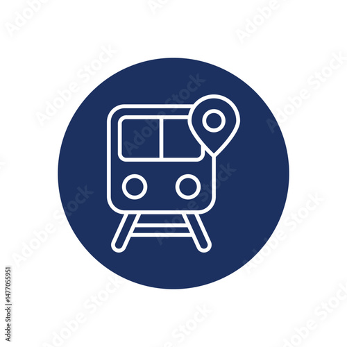 Train Icon Vector Stock Illustration