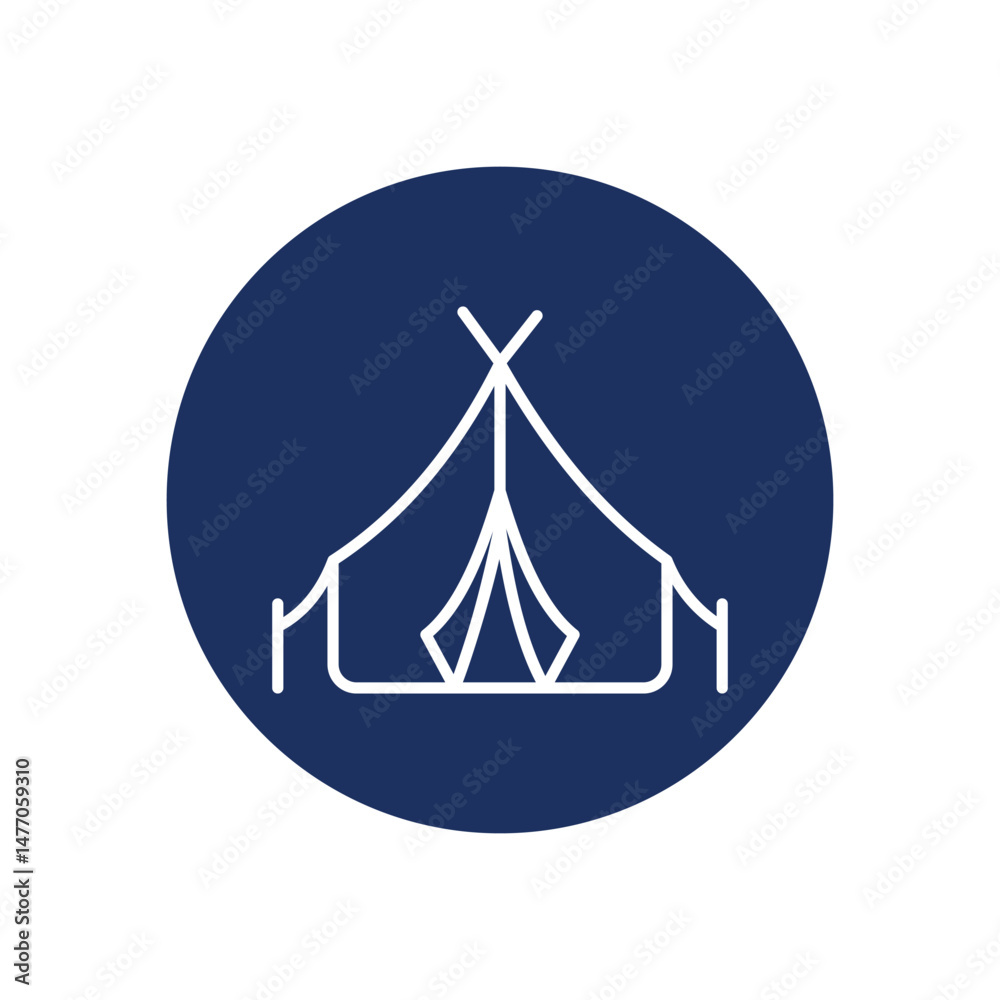 Camping Icon Vector Stock Illustration Camping Icon Vector Stock Illustration