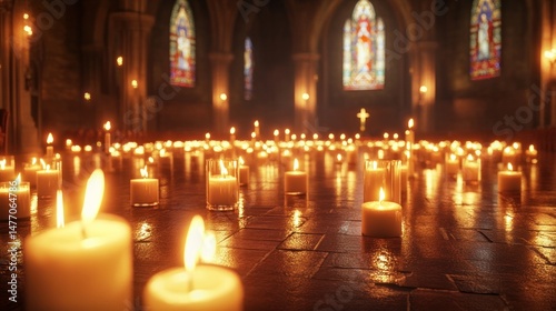 Candlelit gathering ceremony
