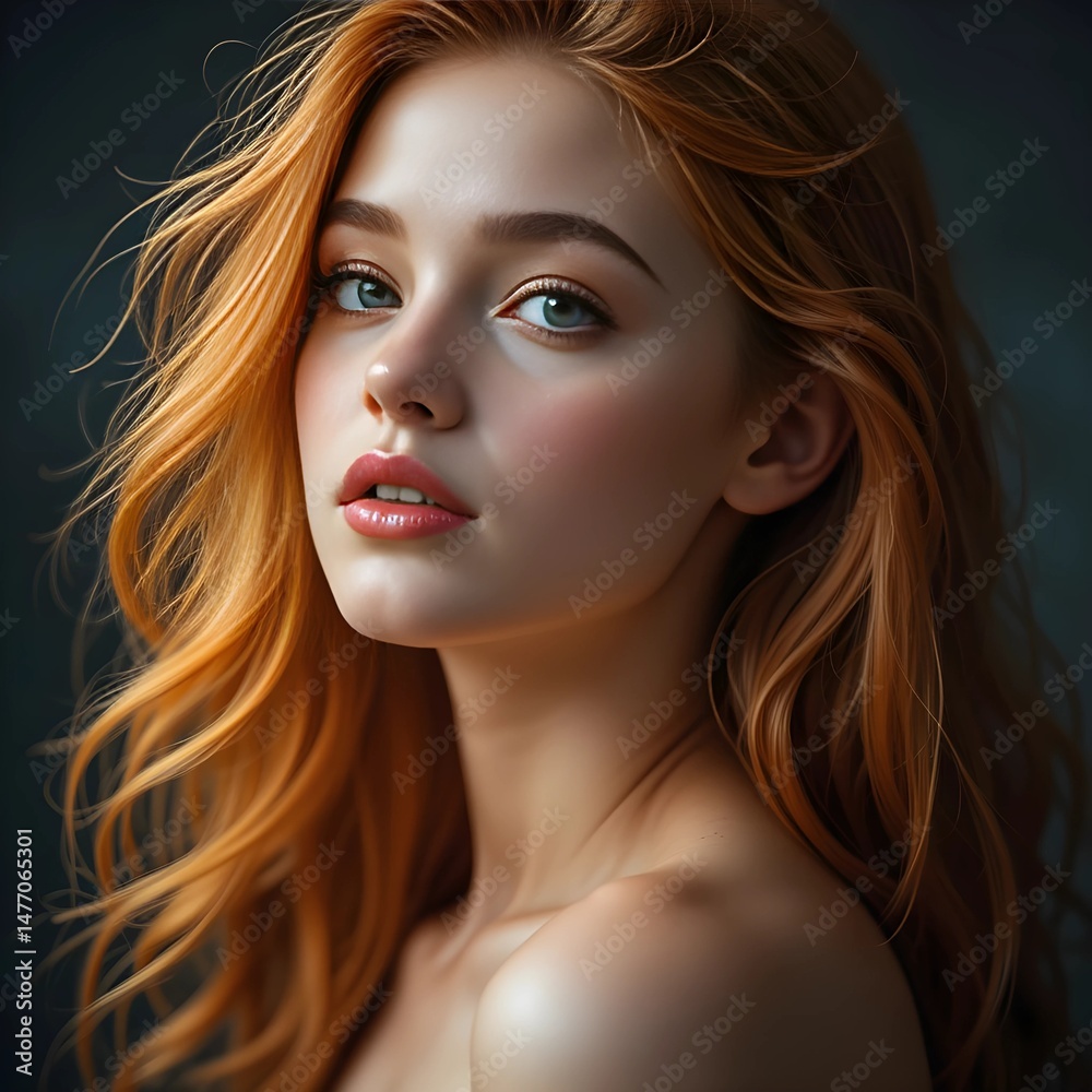Fototapeta premium beautiful woman, AI Generated