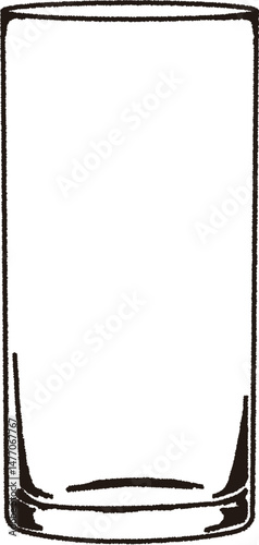線画のタンブラーのイラスト