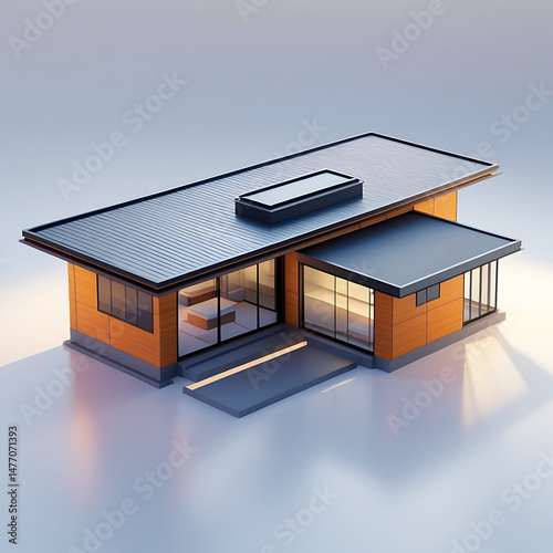 Modern Minimalist Home: A stunning, contemporary house showcasing sleek lines, minimalist design, and modern architecture, perfectly blending form and functionality, designed for today's living.
