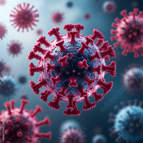 HIV, COVID, Polio, herpus virus , bacterial attack on normal cells, cancerous cells , disorders caused by virus, virulant, bacteriophage , medical banner