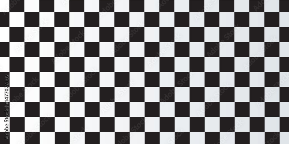Fototapeta premium Black and white checkered pattern, Checkerboard seamless pattern
