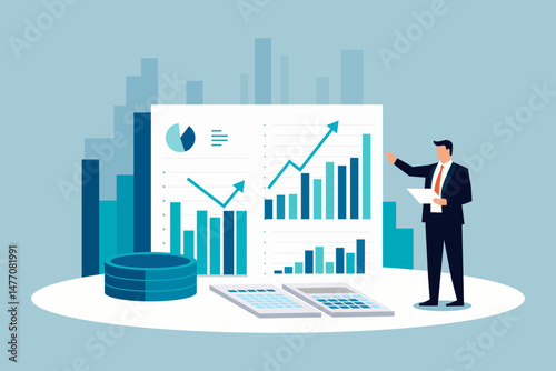 finance investment vector graphics