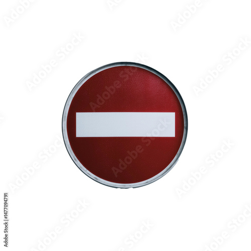 Free Download No Entry Road Sign: A clear and concise image of a 