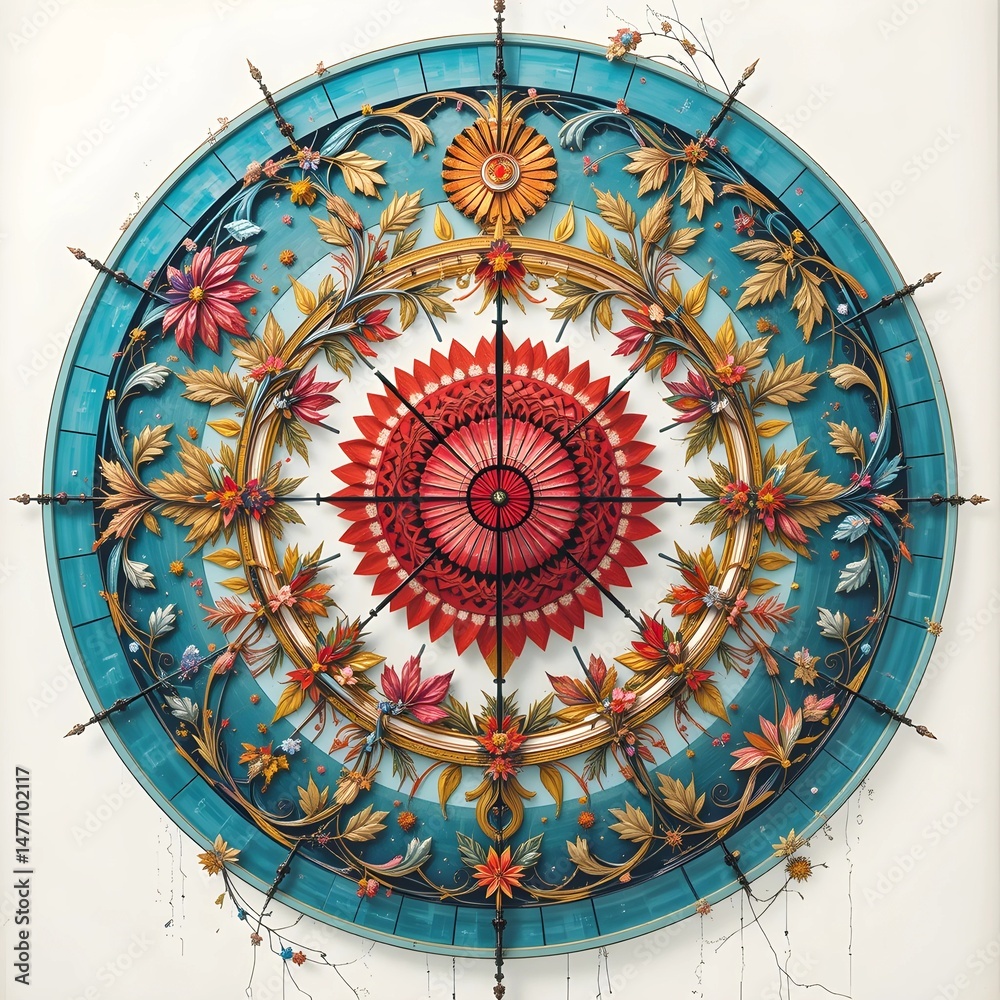 Obraz premium circle art, AI Generated