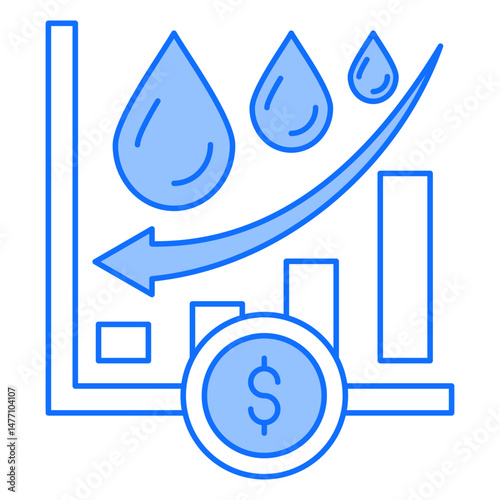 Oil Market Low Icon