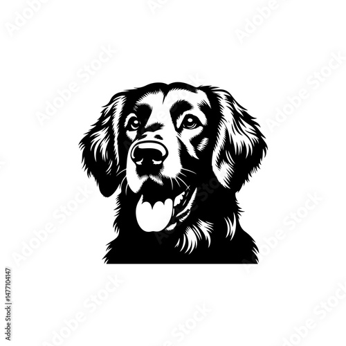 dog's head silhouette 