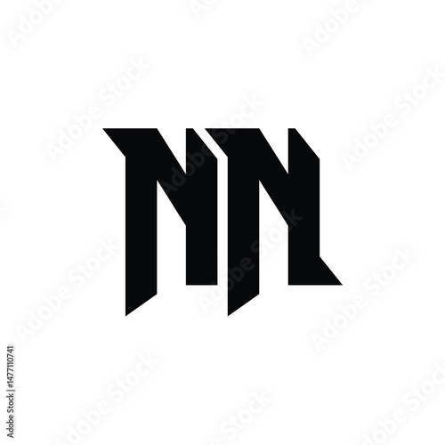Free Download NN monogram logo design letter text name symbol monochrome logotype alphabet character simple logo - GFXLoad