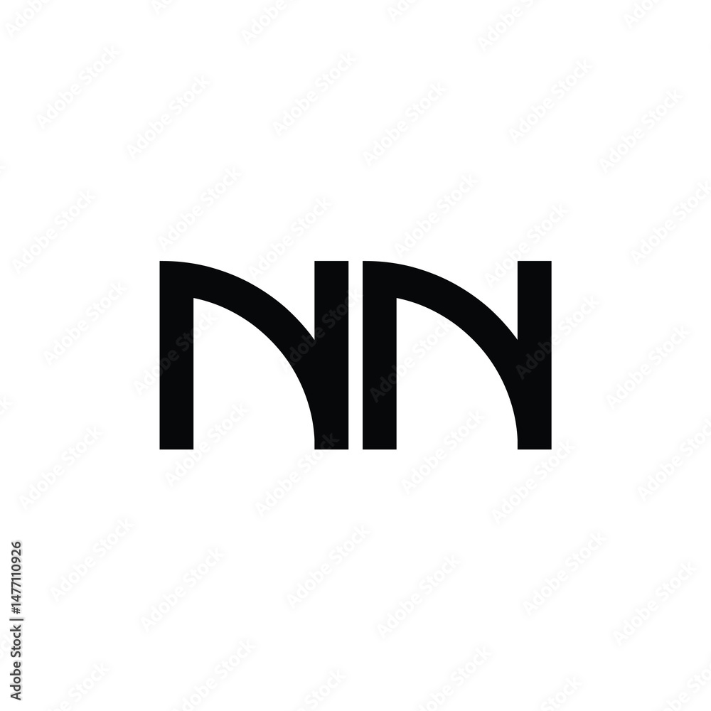 NN monogram logo design letter text name symbol monochrome logotype alphabet character simple logo NN monogram logo design letter text name symbol monochrome logotype alphabet character simple logo