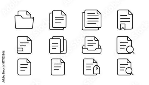 Documents and folders with file actions and view options