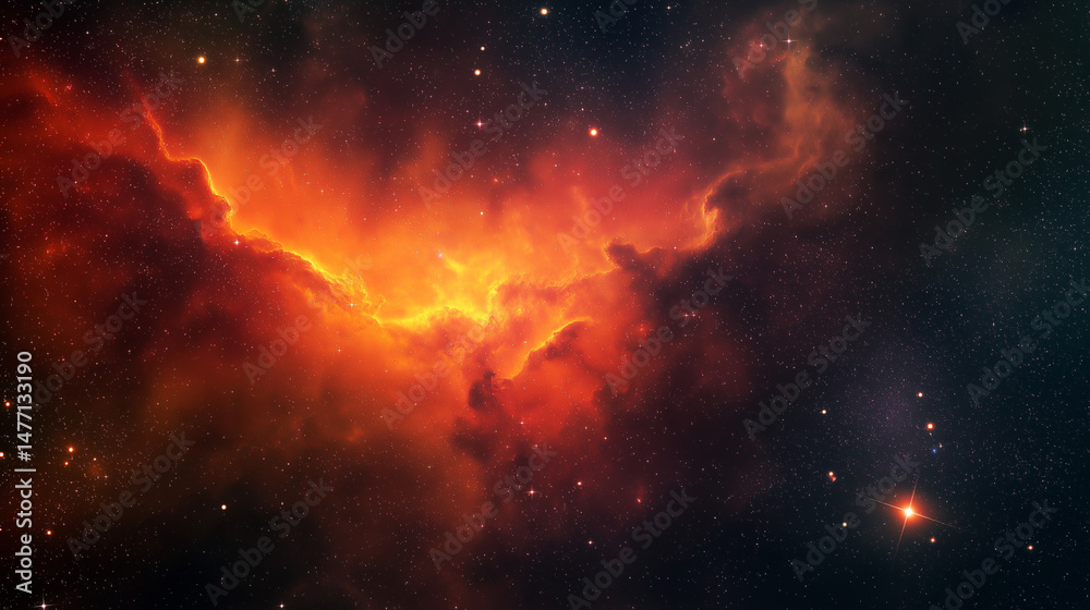 Fototapeta premium Cosmic Whispers: Portraits of the Beyond