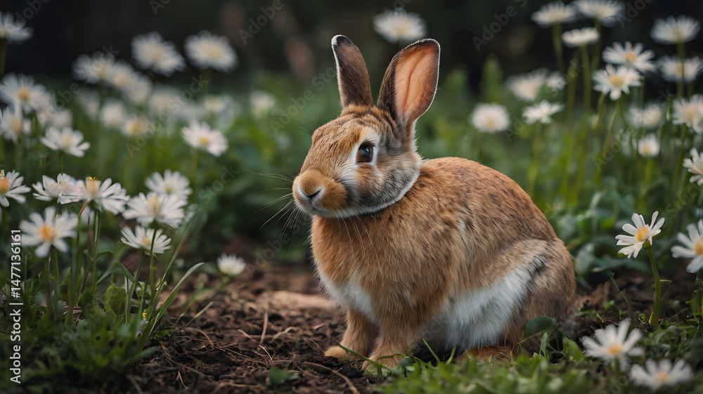 Fototapeta premium rabbit in the grass