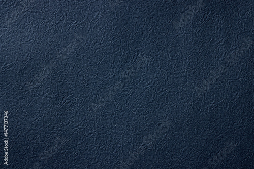 Textured navy blue Japanese washi paper material