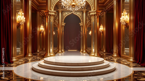 High-definition product podium background