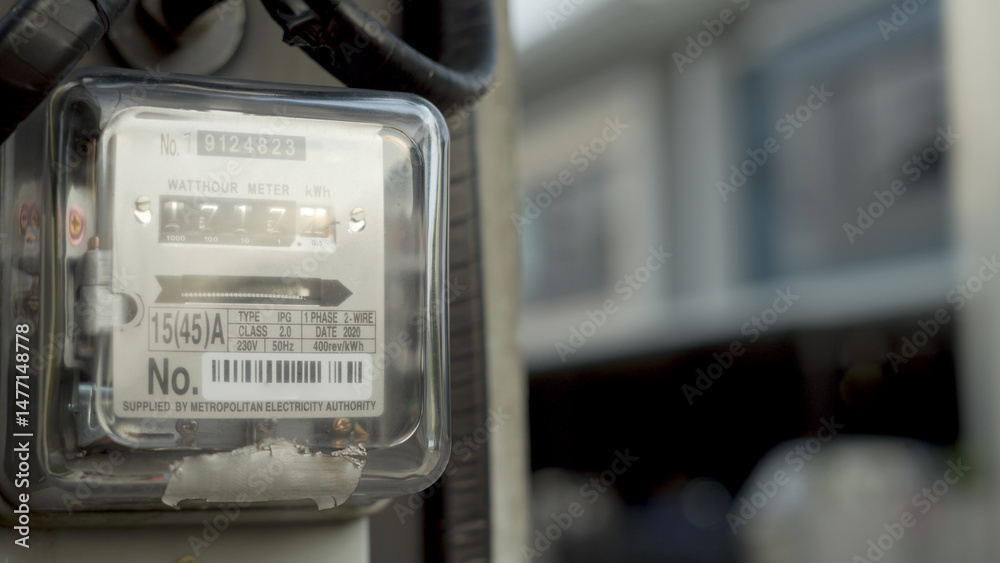 Φωτογραφία Electricity meter for residential houses