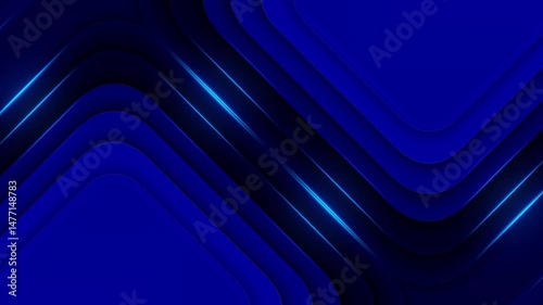 This stock motion graphics video includes a clip of a Blue Abstract Flow Loop