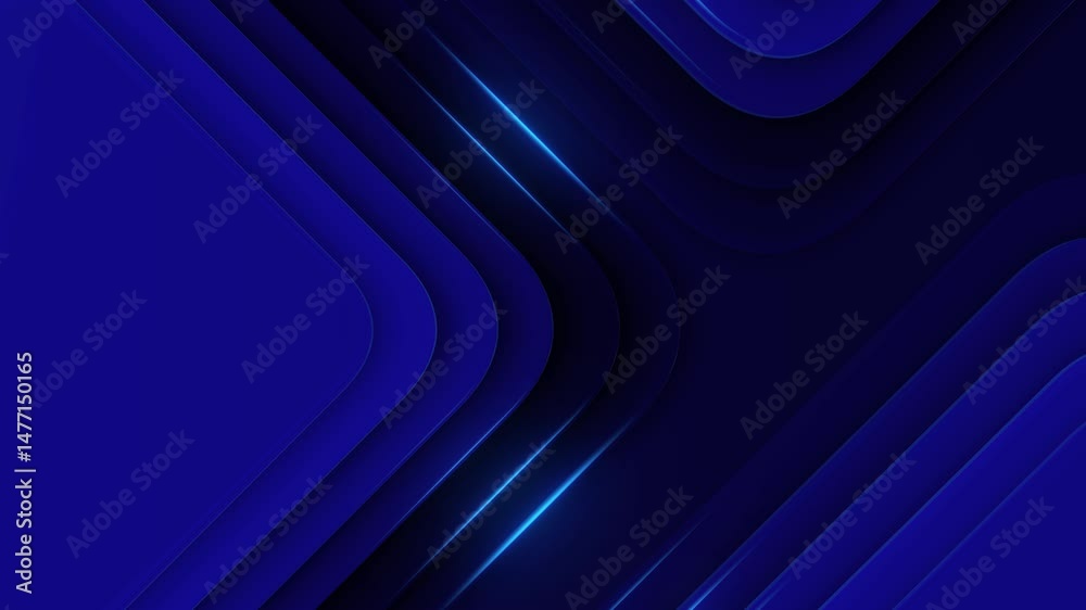 This stock motion graphics video includes a clip of a Blue Abstract Flow Loop
