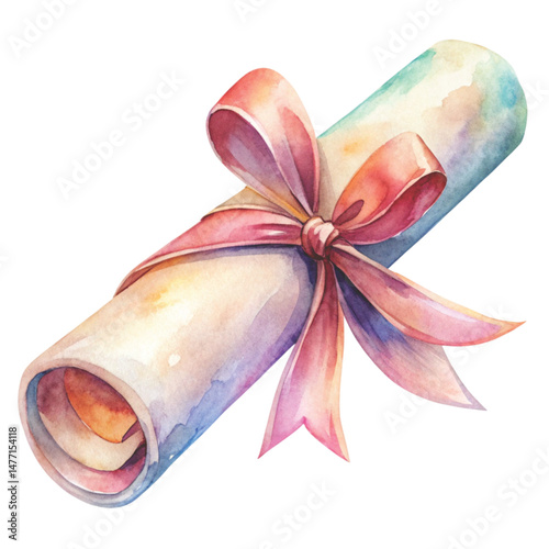 Graduation certificate Graduation Day Elements White Background