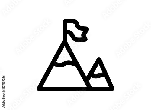 set of icon an Business Strategy Milestone