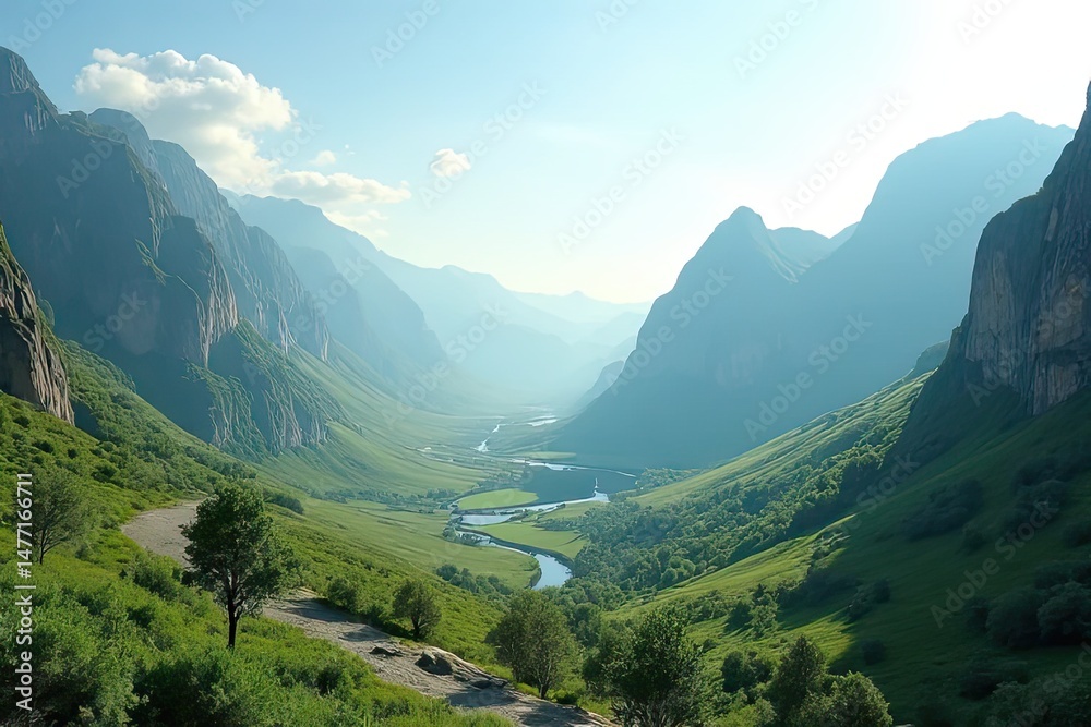 Fototapeta premium Serene Nature's Embrace