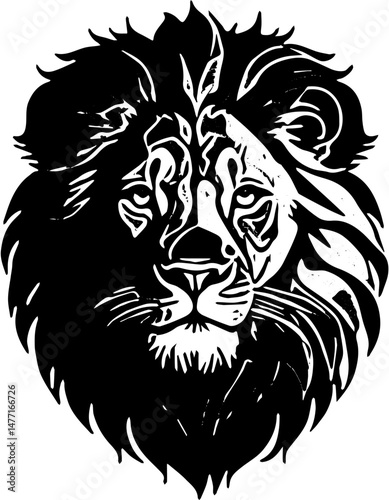 lion head vector