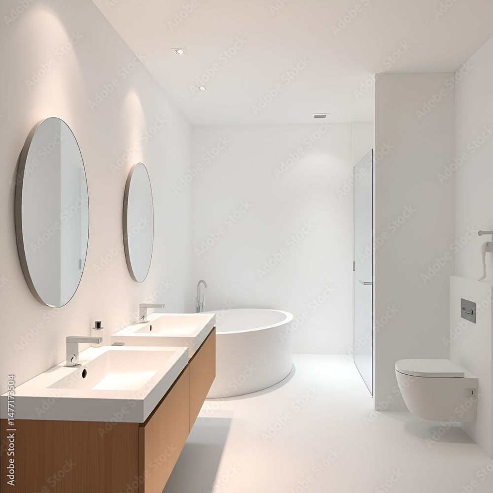 Fototapeta premium modern bathroom interior