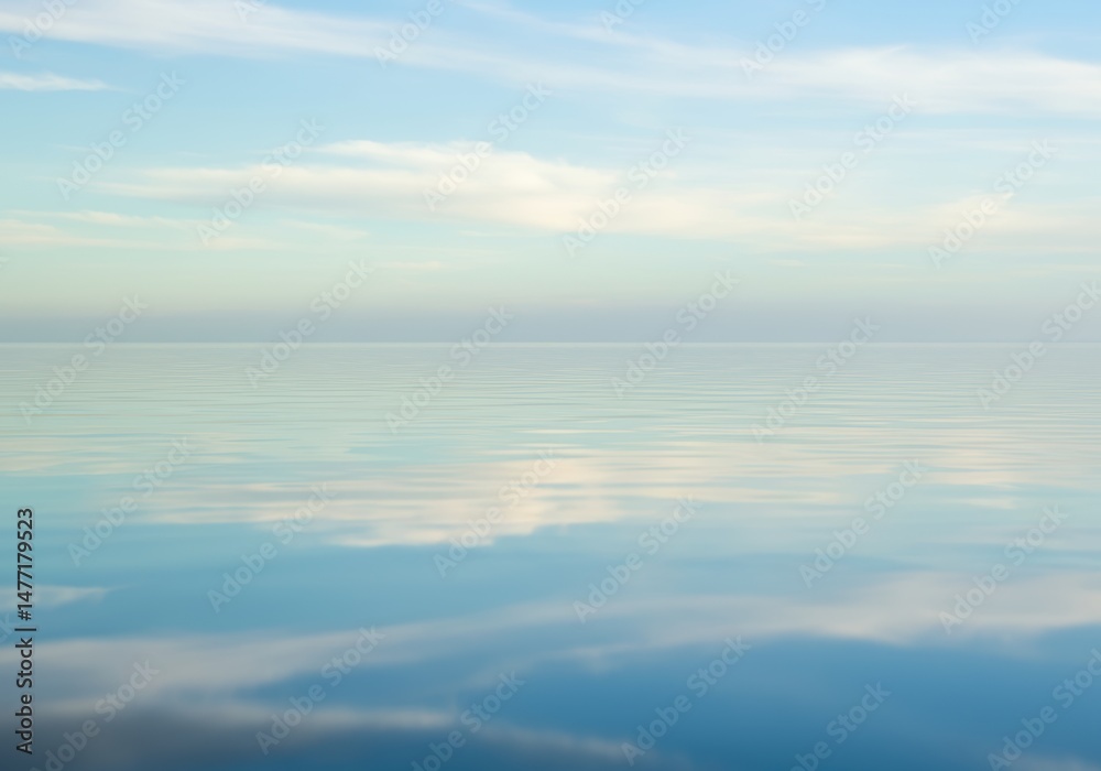 Obraz premium Peaceful water surface, Calm liquid texture, Serene nature abstract, Still reflection, Tranquil background, Water abstract