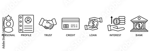Insurance services icon set vector illustration concept relate to family, car, education, health, business, and travel insurance