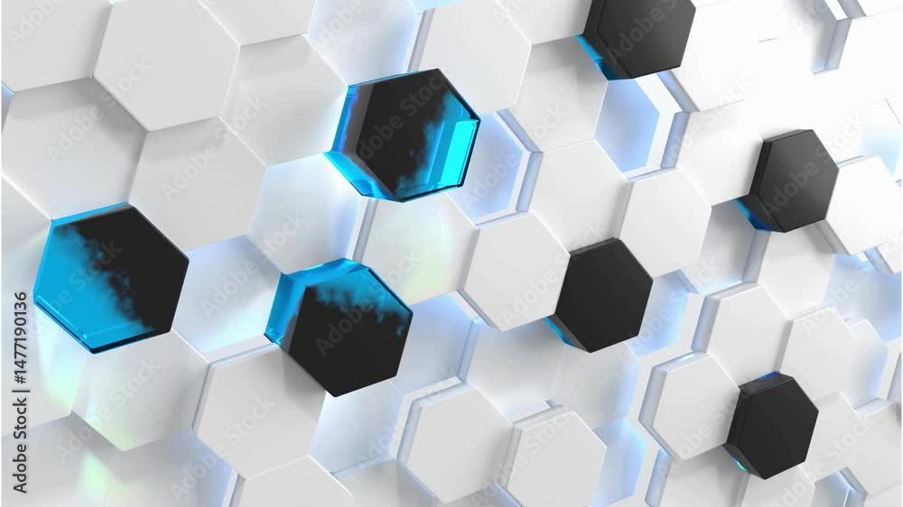 hexagon pattern design illustration vector 3d