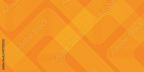 Orange abstract background. Minimal pattern. Vibrant gradient geometric lines. Modern design. Suit for banner, cover, business, flyer, poster, website, brochure, corporate