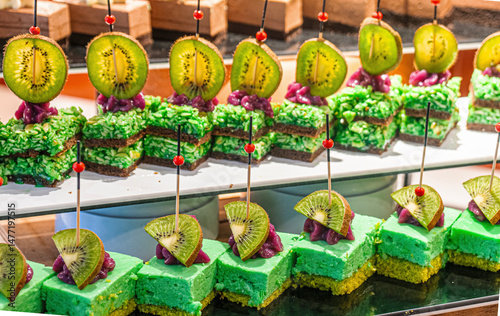 delicious dessert at open buffet