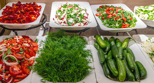 The delicious salat bar at the open buffet