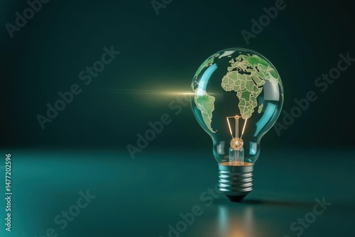 Innovation illuminated global insights in a lightbulb studio setting