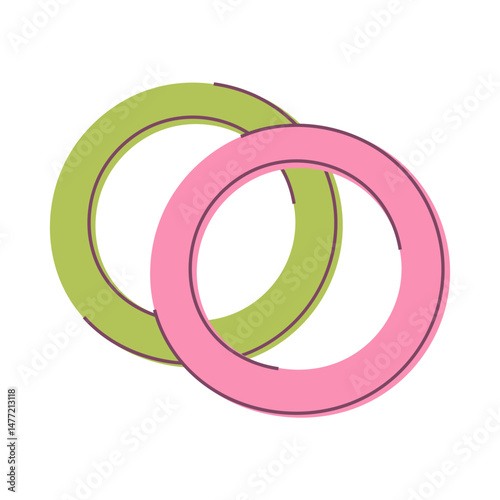 Power rings for fitness and strength training. Exercise equipment