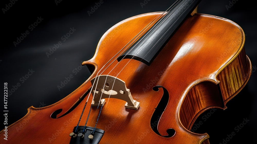 Fototapeta premium Close-up of a cello (1)