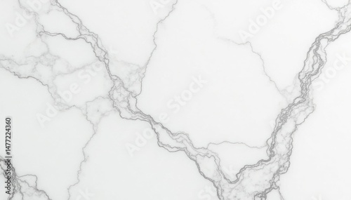 Close-up of pristine white marble texture, showing natural veining , rock, white, backdrop