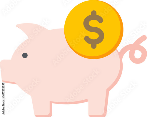 Piggybank Flat Icon