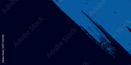 Modern abstract blue background with glowing geometric lines. Blue gradient hexagon shape design. Futuristic technology concept.