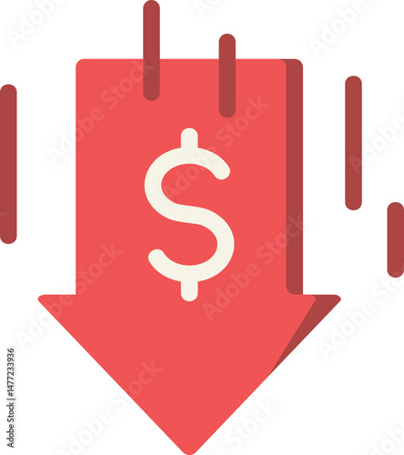 Recession Flat Icon