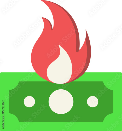 Financial Crisis Flat Icon