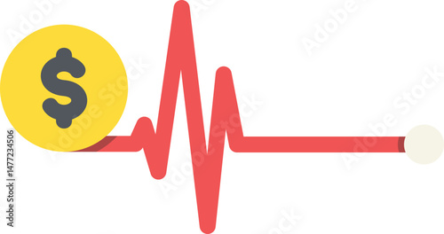 Economy Recession Flat Icon