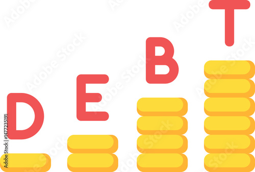 Debt Money Flat Icon