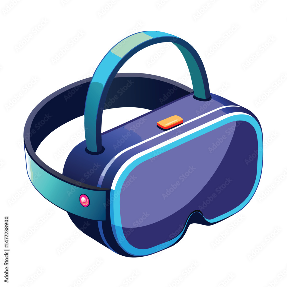 Oculus headset gaming instrument isolated on white background Oculus headset gaming instrument isolated on white background