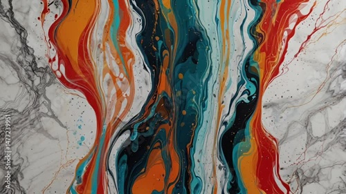 Wallpaper Mural Modern abstract marble texture with soft pastel color palette. Torontodigital.ca