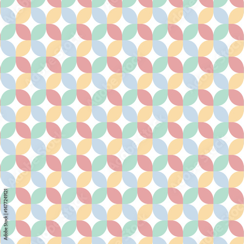 Wallpaper Mural Aesthetic Contemporary printable seamless pattern with abstract Minimal elegant shapes and line in pastel colors. Pastel boho background in minimalist mid century style vector Torontodigital.ca